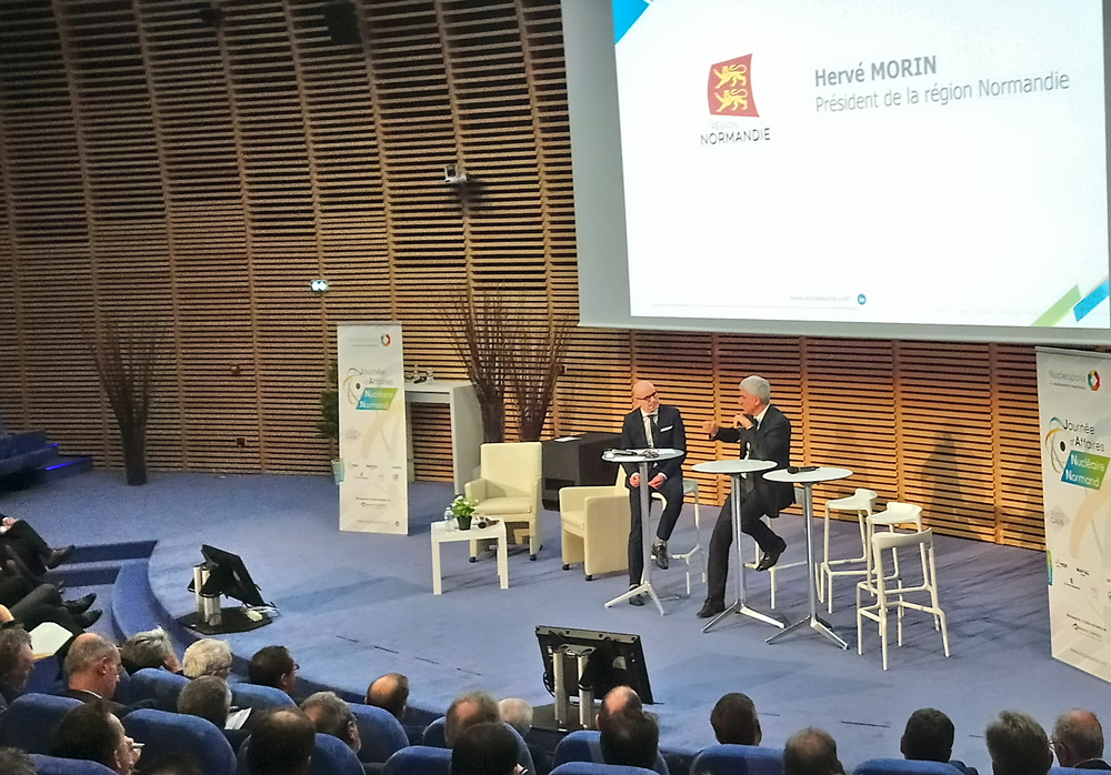 Hervé Morin à la journée d'affaires du nucléaire normand 2019