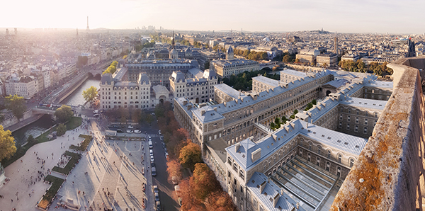 Le projet Parvis Notre-Dame porte sur environ un tiers du bâtiment. © Anne Démians architecture