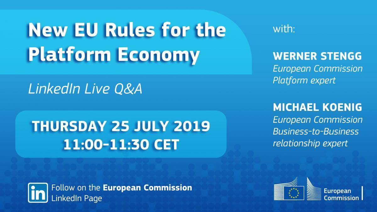 image New EU Rules for the Platform Economy 25-07-2019
